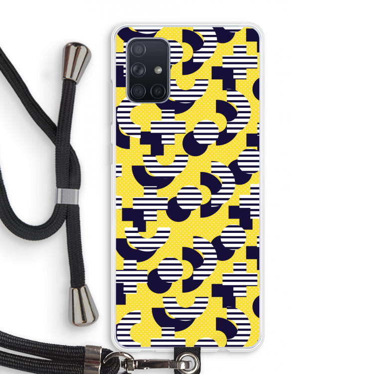 8-bit N°3: Samsung Galaxy A71 Transparant Hoesje met koord