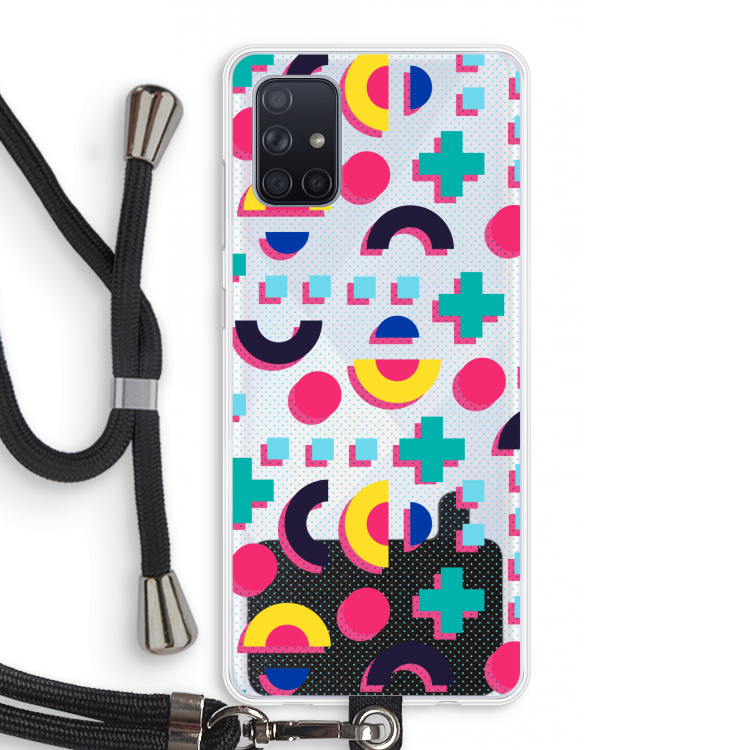 8-bit N°2: Samsung Galaxy A71 Transparant Hoesje met koord