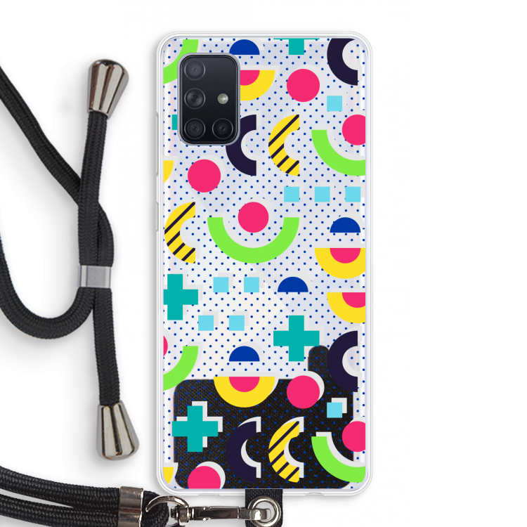 8-bit N°1: Samsung Galaxy A71 Transparant Hoesje met koord