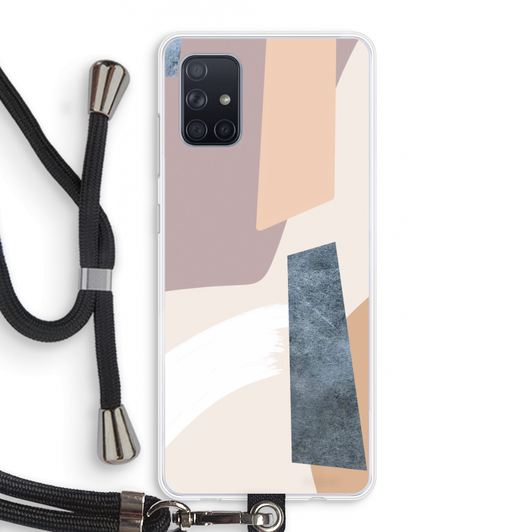 Luca: Samsung Galaxy A71 Transparant Hoesje met koord
