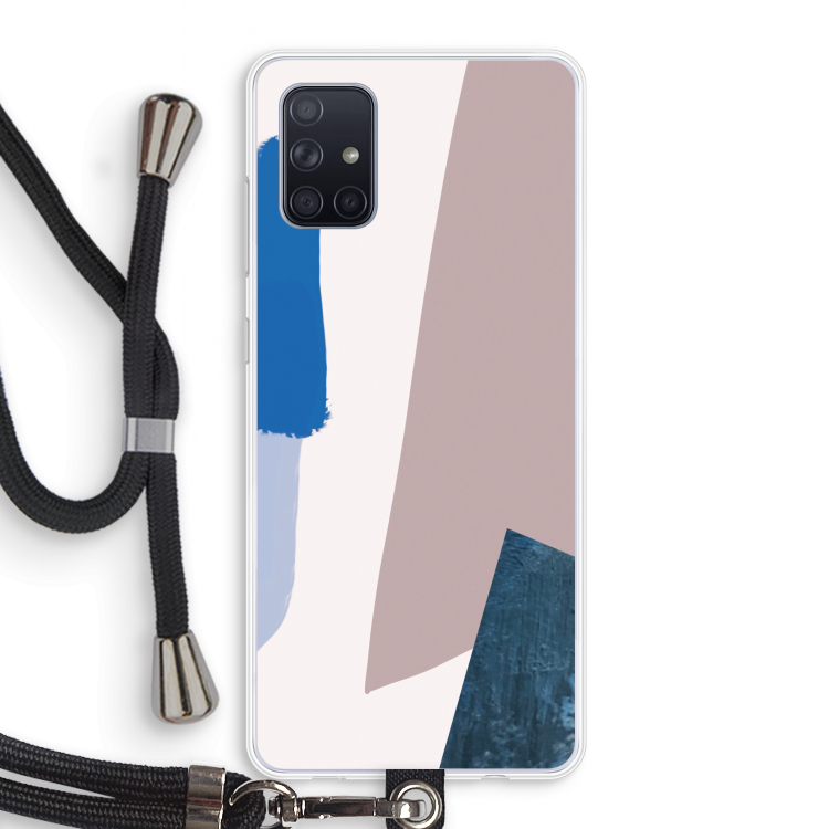 Lapis: Samsung Galaxy A71 Transparant Hoesje met koord