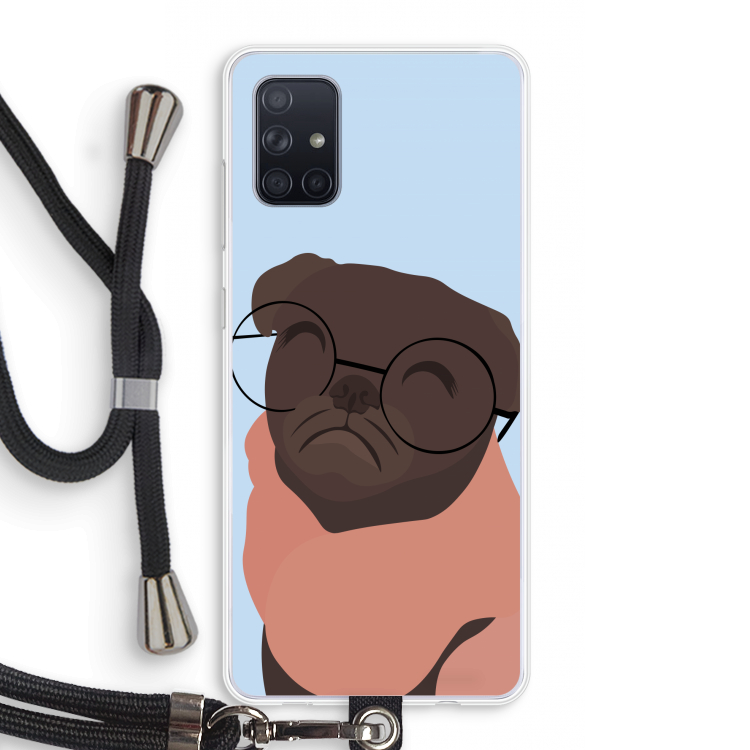 Ludo: Samsung Galaxy A71 Transparant Hoesje met koord