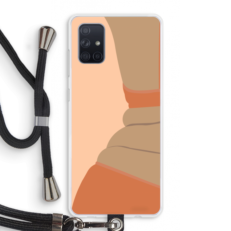 Bikini: Samsung Galaxy A71 Transparant Hoesje met koord