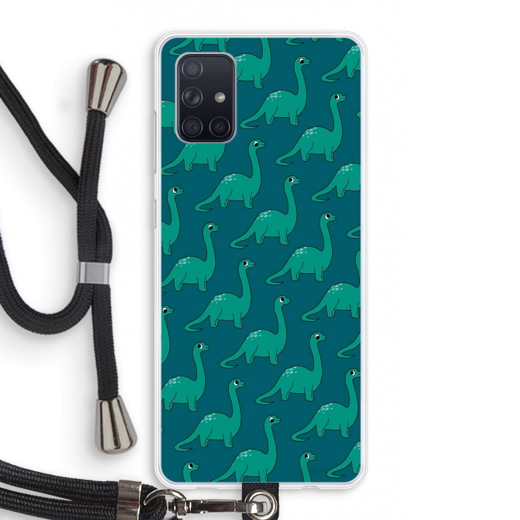 Diplodocus: Samsung Galaxy A71 Transparant Hoesje met koord