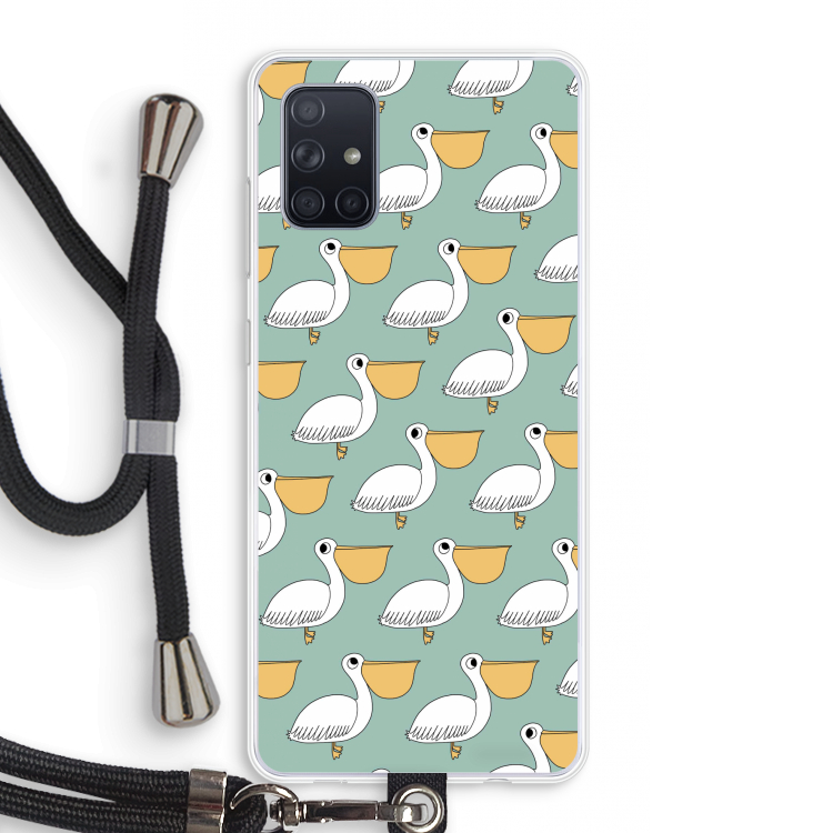 Pelican: Samsung Galaxy A71 Transparant Hoesje met koord