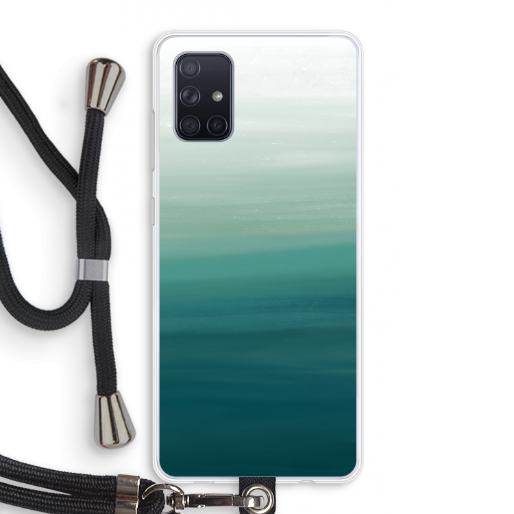 Ocean: Samsung Galaxy A71 Transparant Hoesje met koord