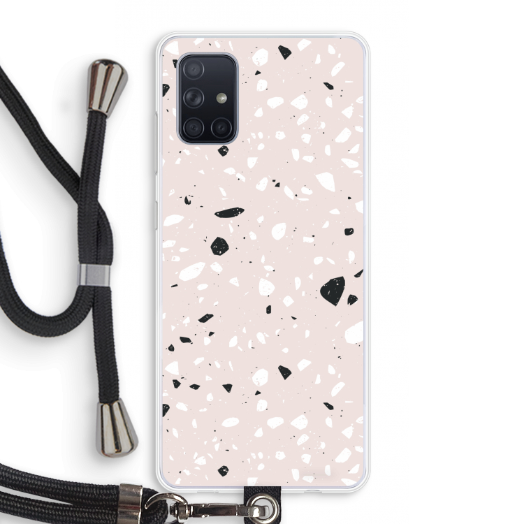Terrazzo N°20: Samsung Galaxy A71 Transparant Hoesje met koord