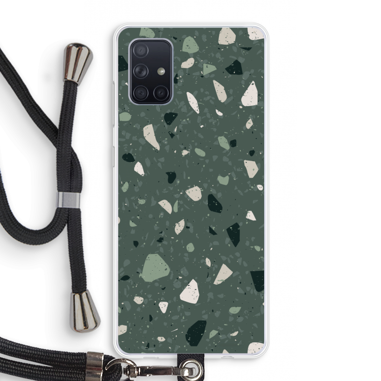 Terrazzo N°19: Samsung Galaxy A71 Transparant Hoesje met koord
