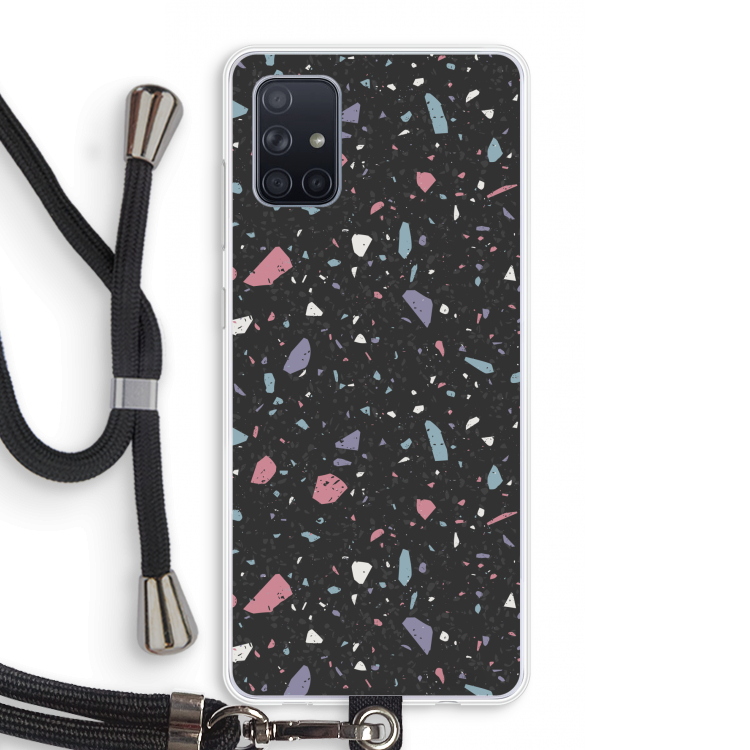 Terrazzo N°16: Samsung Galaxy A71 Transparant Hoesje met koord
