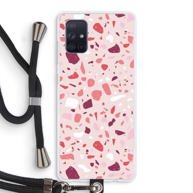 Terrazzo N°15: Samsung Galaxy A71 Transparant Hoesje met koord