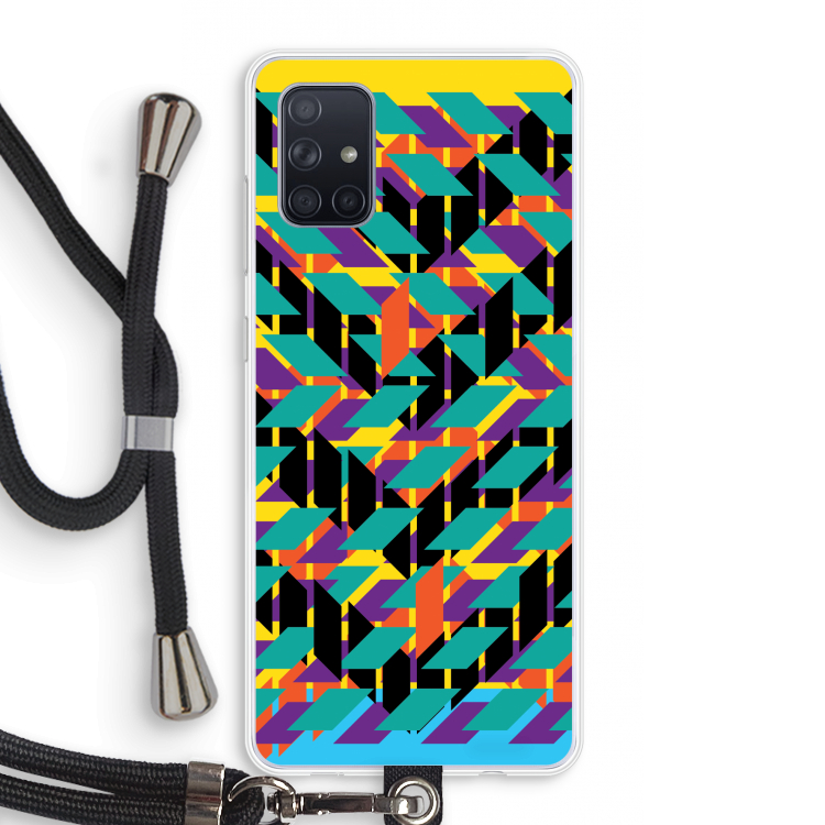 Skew Bee 1: Samsung Galaxy A71 Transparant Hoesje met koord