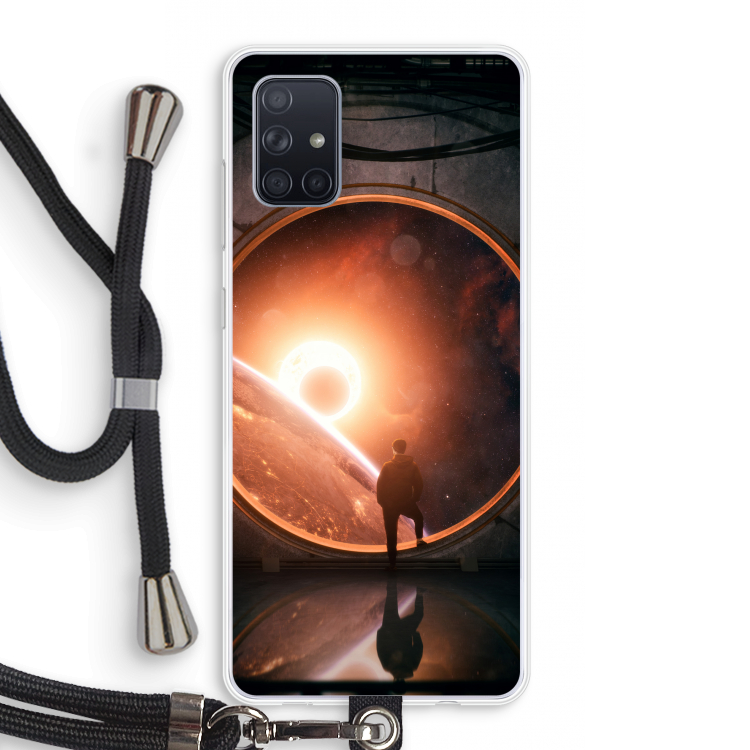 Ephemeral: Samsung Galaxy A71 Transparant Hoesje met koord