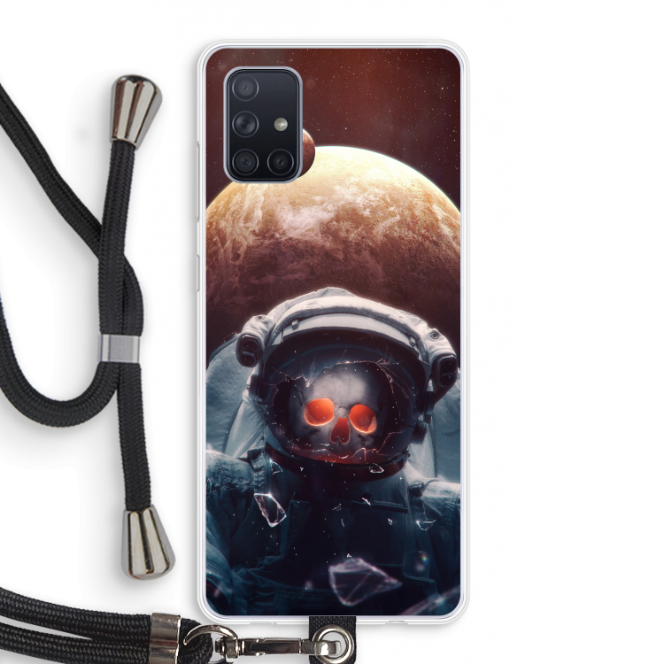 Voyager: Samsung Galaxy A71 Transparant Hoesje met koord