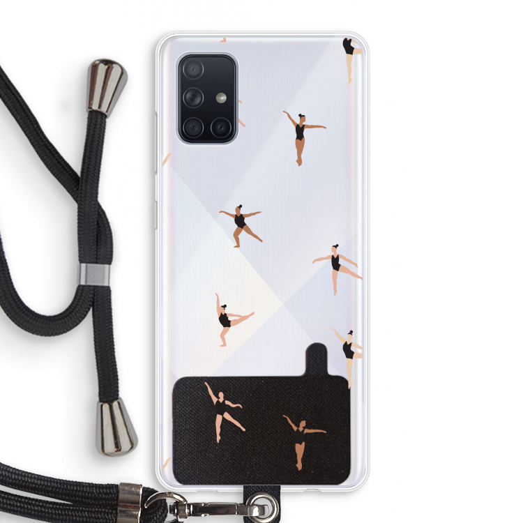 Dancing #1: Samsung Galaxy A71 Transparant Hoesje met koord