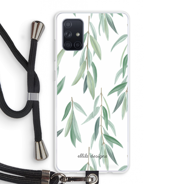 Branch up your life: Samsung Galaxy A71 Transparant Hoesje met koord