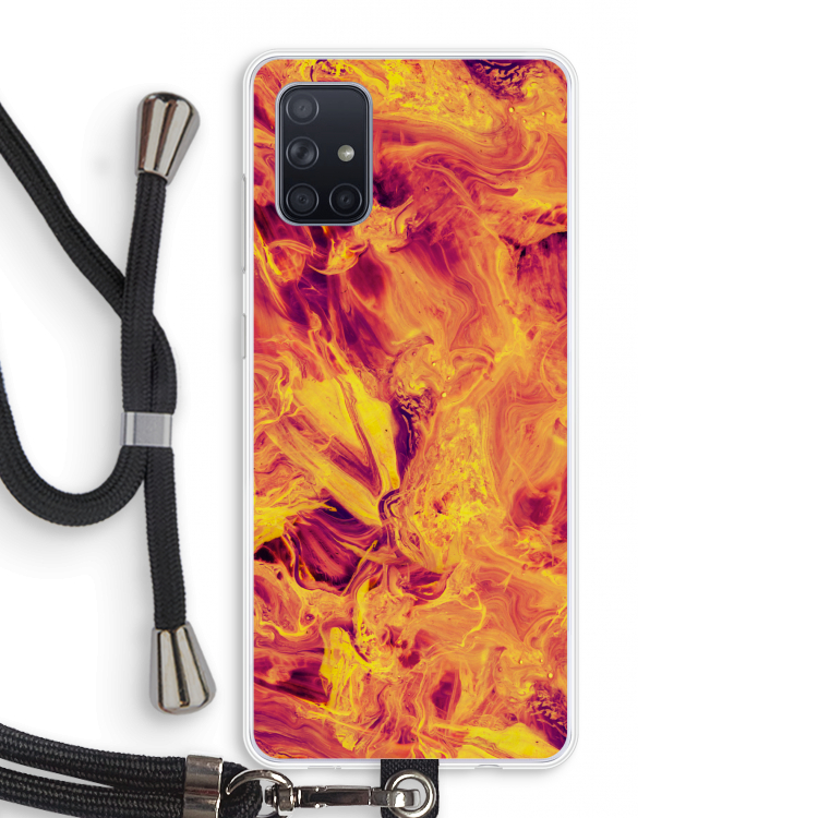 Eternal Fire: Samsung Galaxy A71 Transparant Hoesje met koord