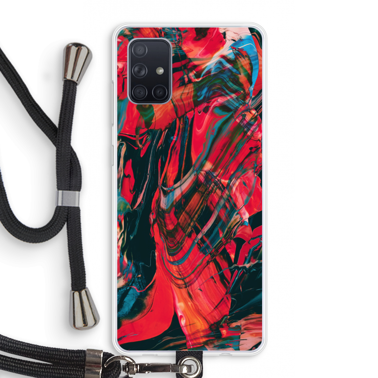 Endless Descent: Samsung Galaxy A71 Transparant Hoesje met koord