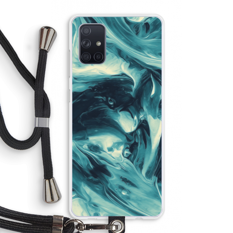 Dreaming About Whales: Samsung Galaxy A71 Transparant Hoesje met koord