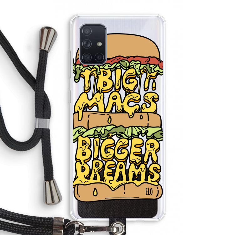 Big Macs Bigger Dreams: Samsung Galaxy A71 Transparant Hoesje met koord