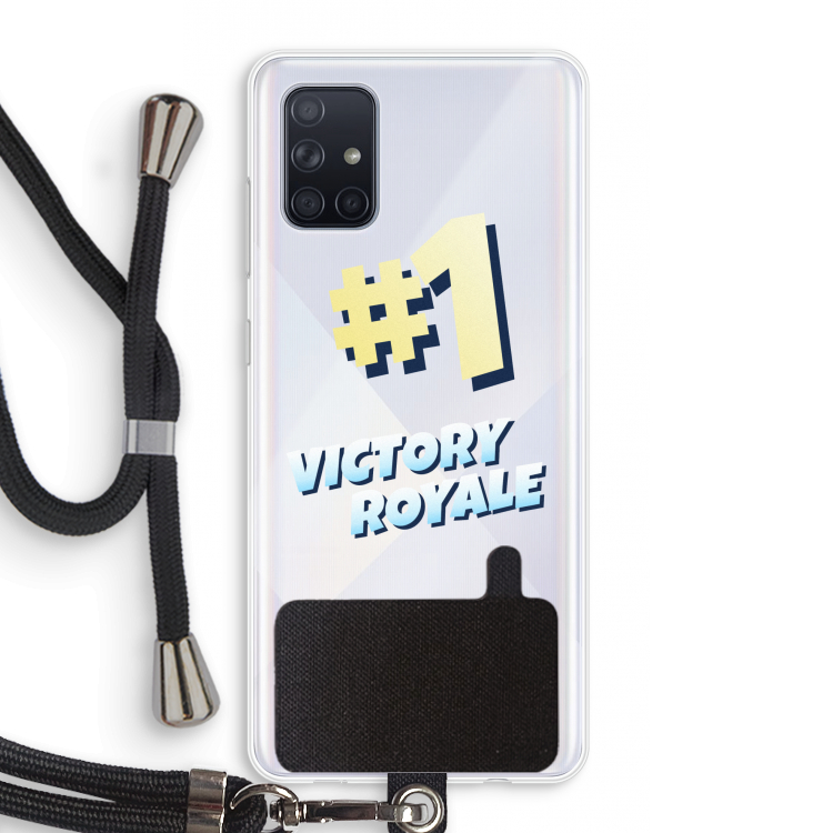 Victory Royale: Samsung Galaxy A71 Transparant Hoesje met koord