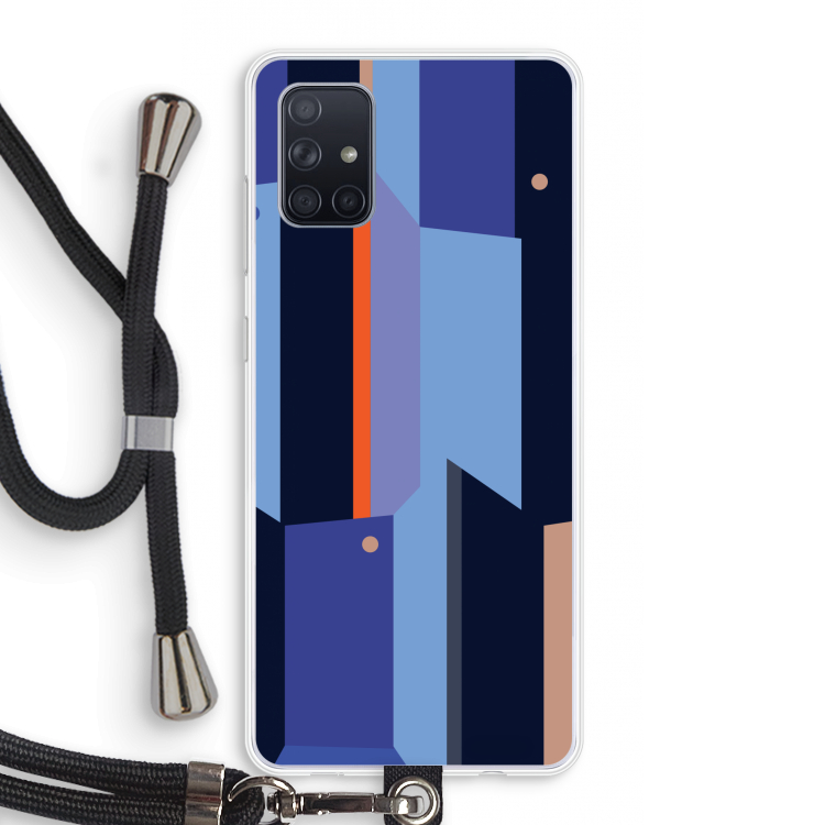 Gestalte 3: Samsung Galaxy A71 Transparant Hoesje met koord