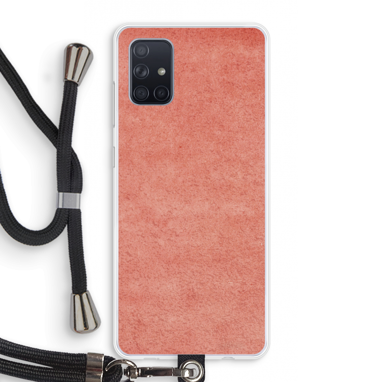Marrakech Walls: Samsung Galaxy A71 Transparant Hoesje met koord