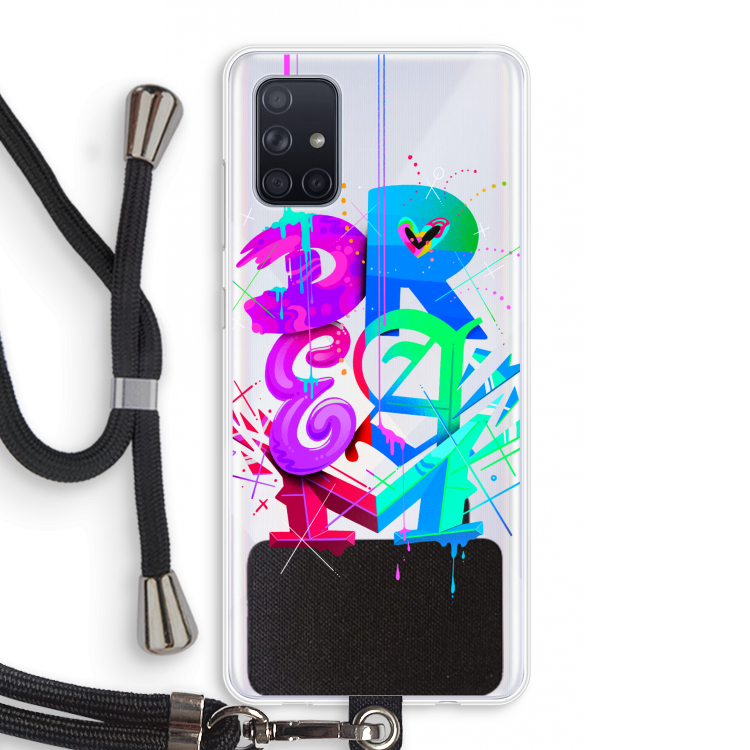Dream: Samsung Galaxy A71 Transparant Hoesje met koord