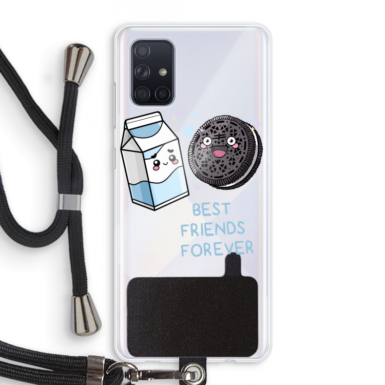 Best Friend Forever: Samsung Galaxy A71 Transparant Hoesje met koord