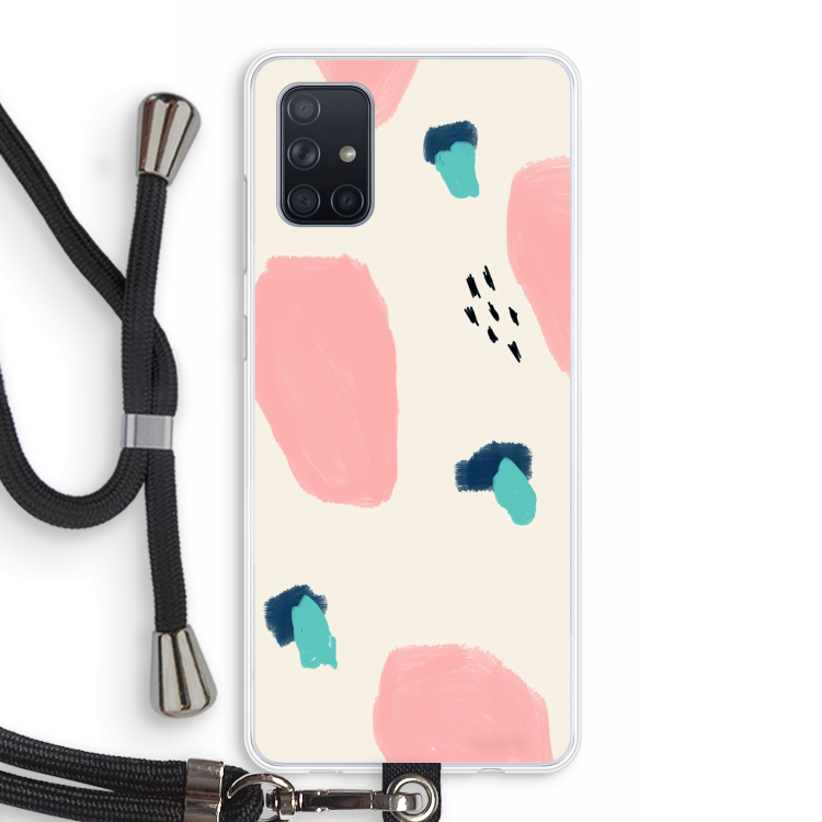 Monday Surprise: Samsung Galaxy A71 Transparant Hoesje met koord