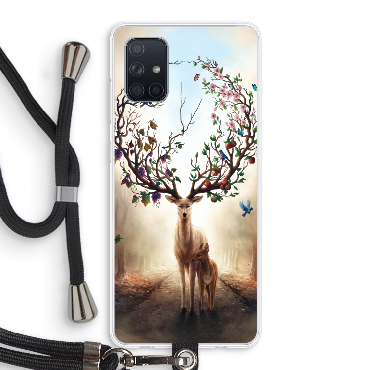 Seasons Change: Samsung Galaxy A71 Transparant Hoesje met koord