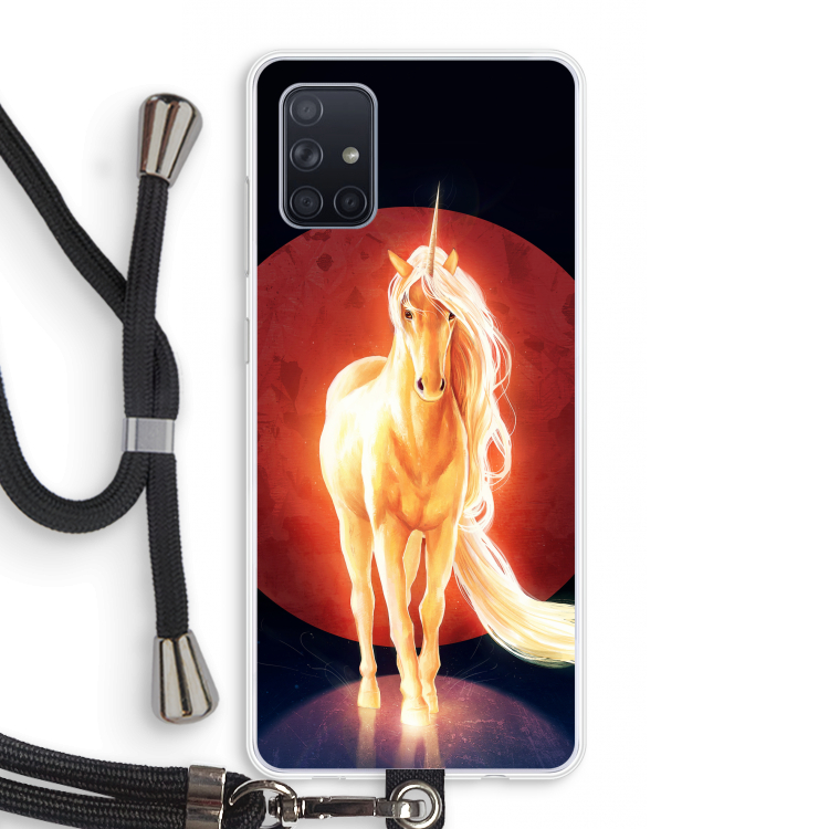 Last Unicorn: Samsung Galaxy A71 Transparant Hoesje met koord
