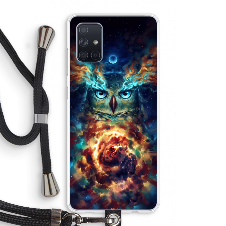 Aurowla: Samsung Galaxy A71 Transparant Hoesje met koord