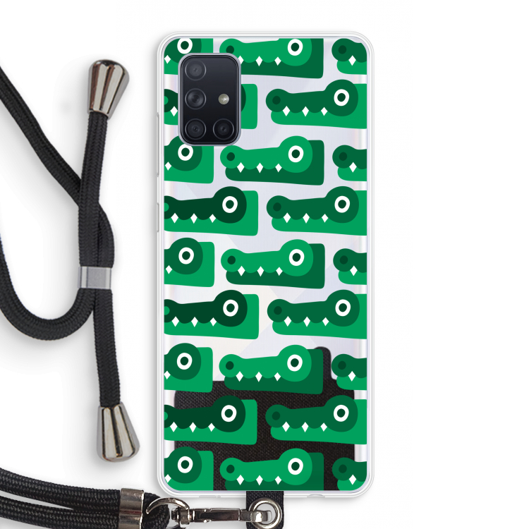 Crocs: Samsung Galaxy A71 Transparant Hoesje met koord