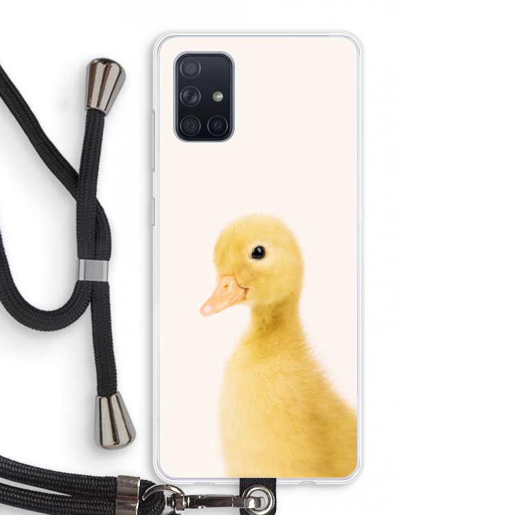 Duke: Samsung Galaxy A71 Transparant Hoesje met koord