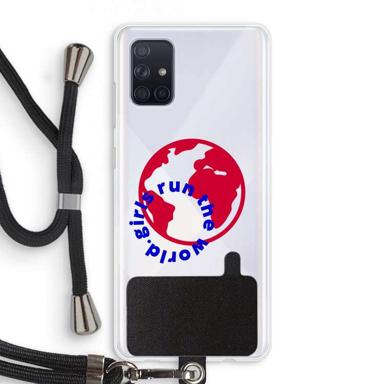 Run The World: Samsung Galaxy A71 Transparant Hoesje met koord