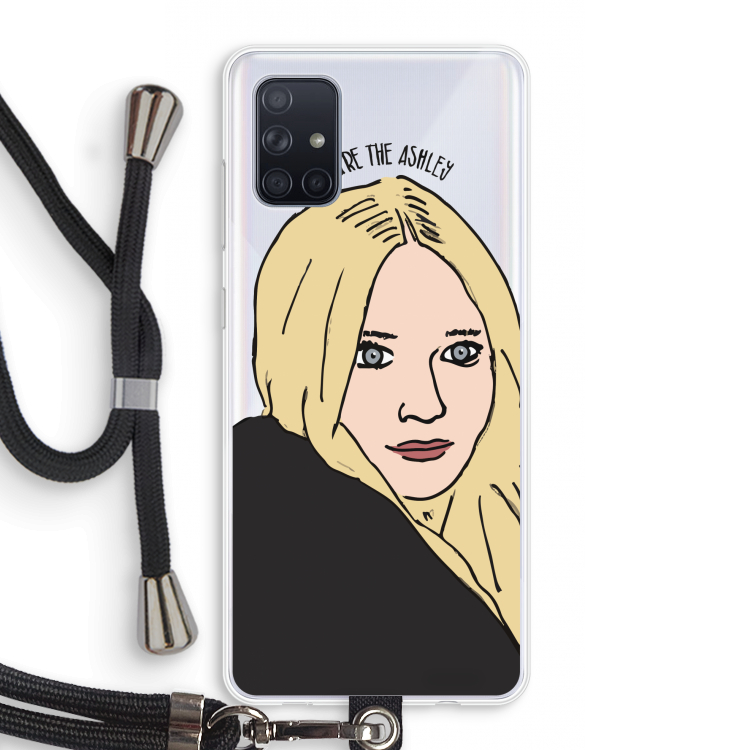Ashley: Samsung Galaxy A71 Transparant Hoesje met koord