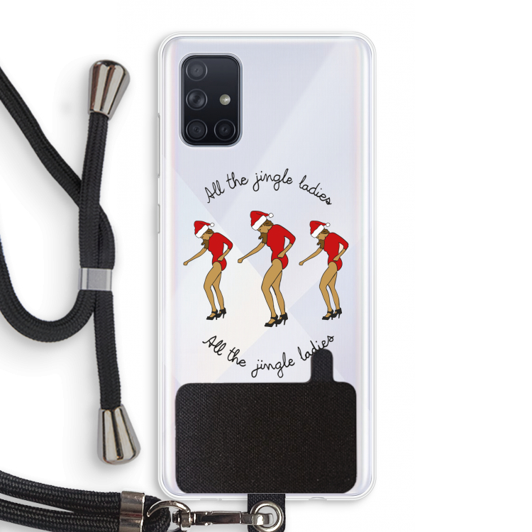 Jingle Ladies: Samsung Galaxy A71 Transparant Hoesje met koord