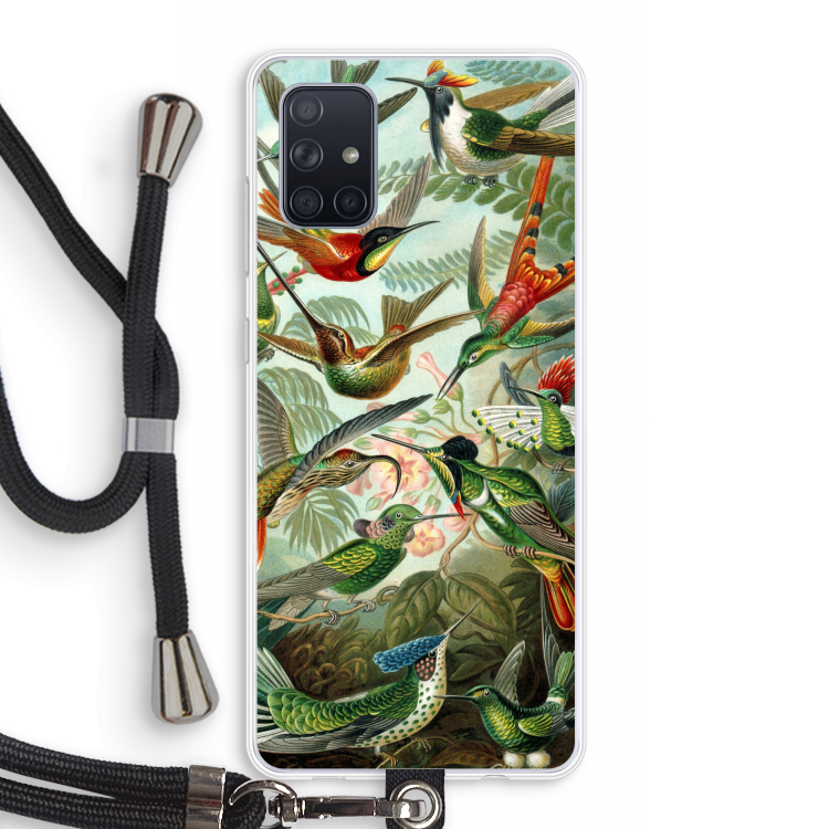 Haeckel Trochilidae: Samsung Galaxy A71 Transparant Hoesje met koord