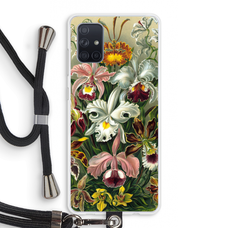 Haeckel Orchidae: Samsung Galaxy A71 Transparant Hoesje met koord