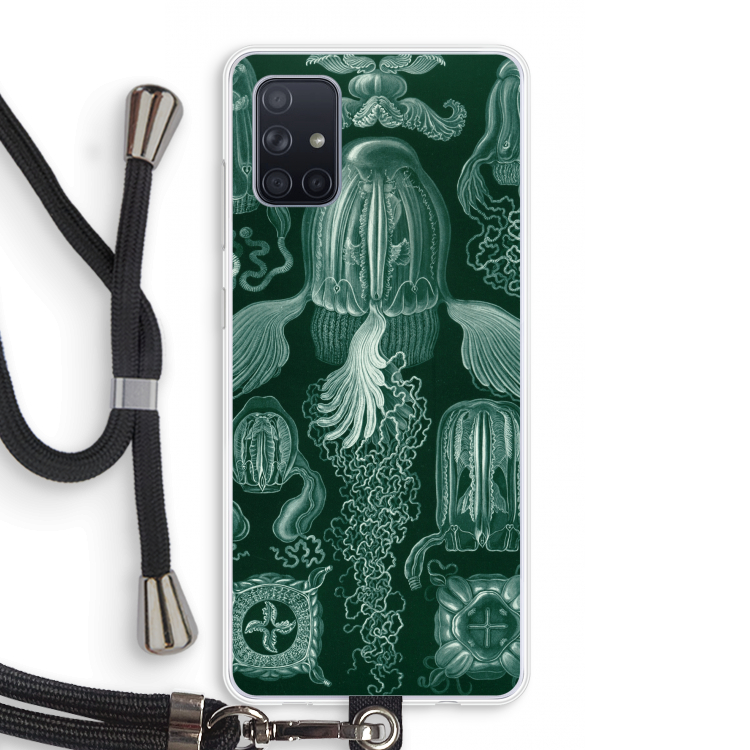 Haeckel Cubomedusae: Samsung Galaxy A71 Transparant Hoesje met koord