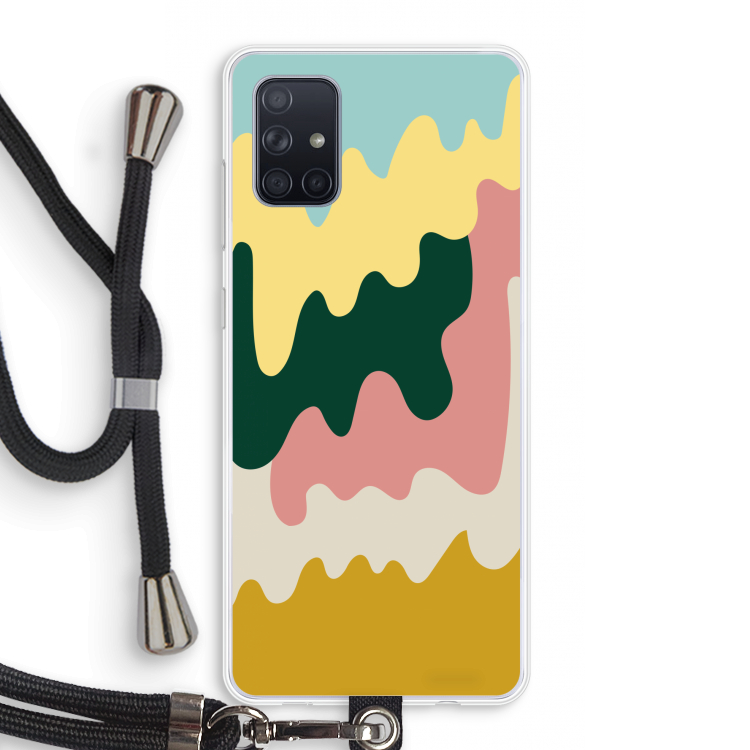 Baar B: Samsung Galaxy A71 Transparant Hoesje met koord