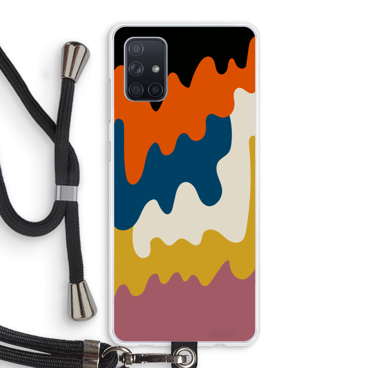Baar A: Samsung Galaxy A71 Transparant Hoesje met koord