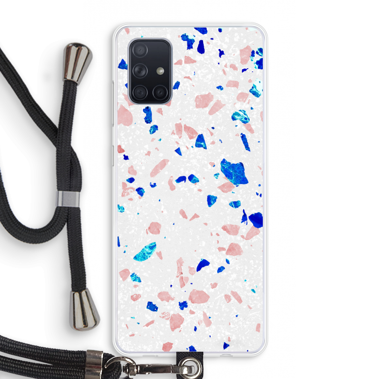 Terrazzo N°6: Samsung Galaxy A71 Transparant Hoesje met koord