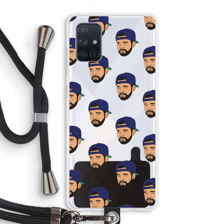 Drake Away: Samsung Galaxy A71 Transparant Hoesje met koord