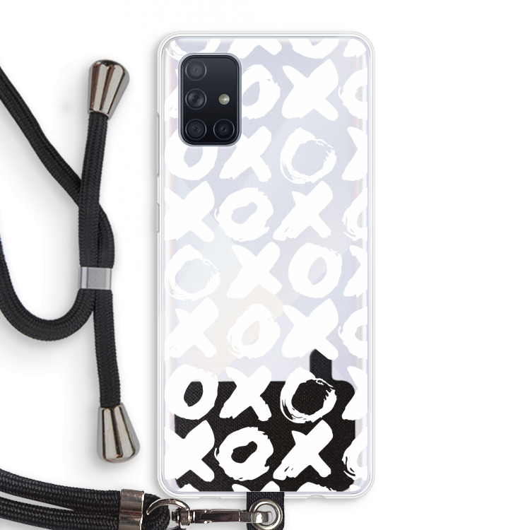 XOXO: Samsung Galaxy A71 Transparant Hoesje met koord