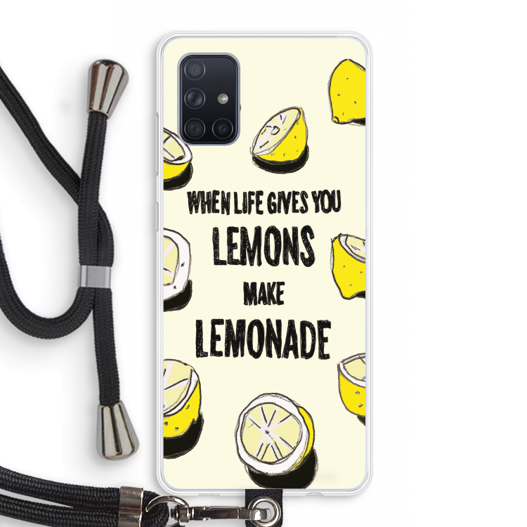Lemonade: Samsung Galaxy A71 Transparant Hoesje met koord
