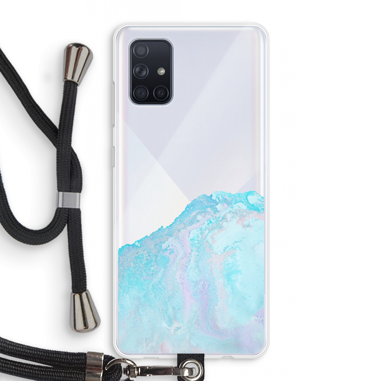 Fantasie pastel: Samsung Galaxy A71 Transparant Hoesje met koord