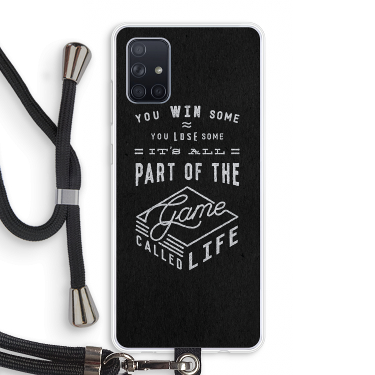 Life: Samsung Galaxy A71 Transparant Hoesje met koord
