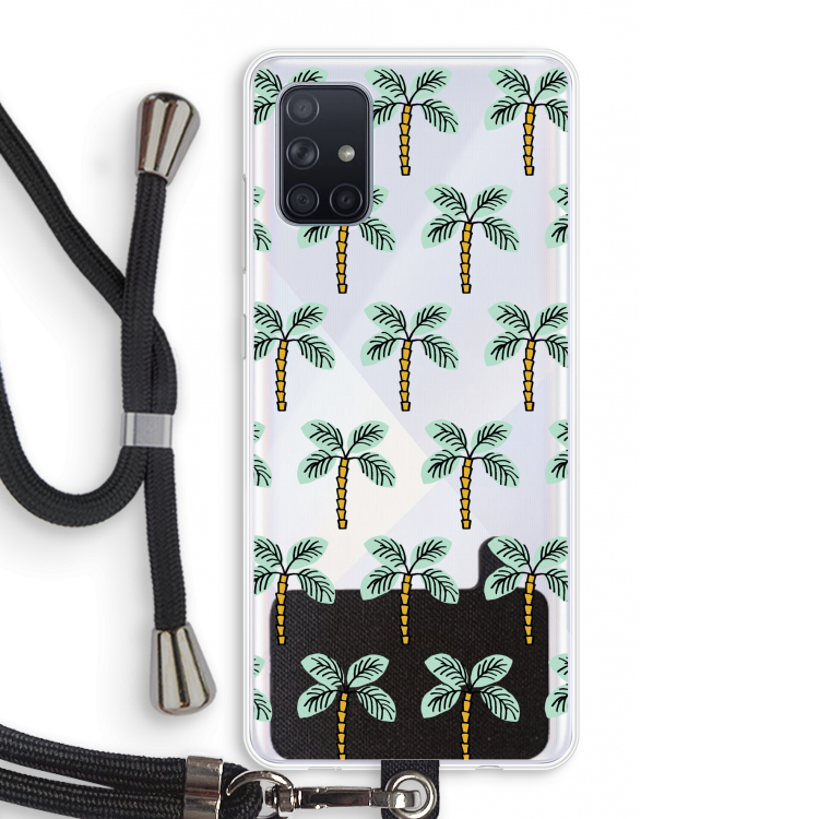 Paradise: Samsung Galaxy A71 Transparant Hoesje met koord