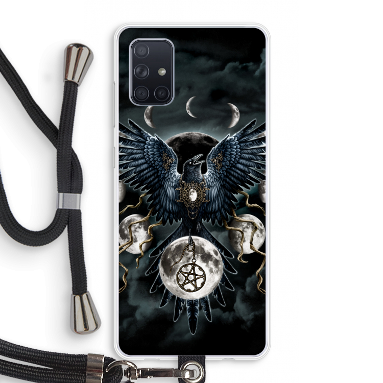 Sinister Wings: Samsung Galaxy A71 Transparant Hoesje met koord